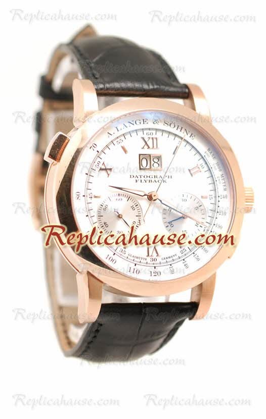 A. Lange Sohne Datograph Flyback Cronógrafo Reloj Suizo para Hombre
