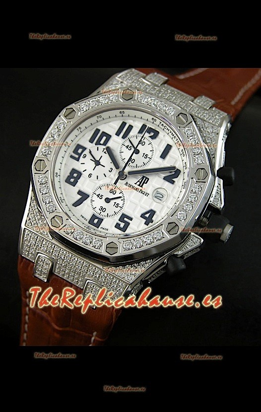 Audemars Piguet Royal Oak Offshore Cuarzo con bisel de diamantes