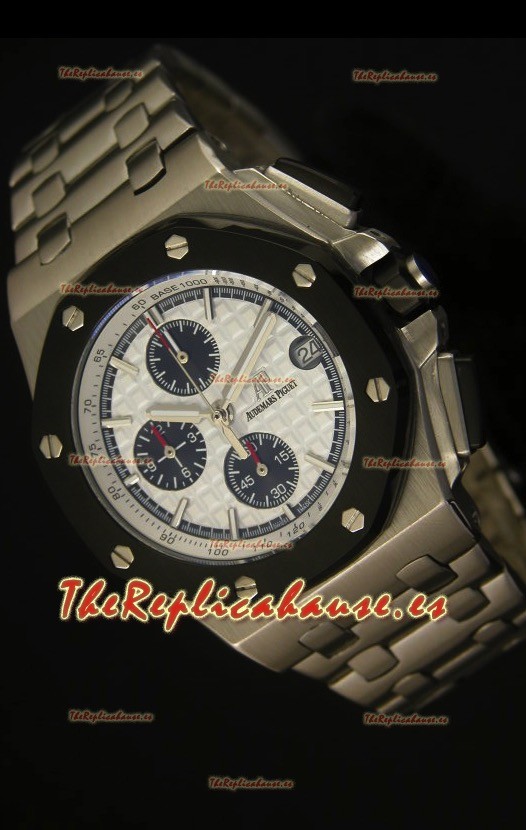 Audemars Piguet Royal Oak Offshore Reloj con Dial Blanco - Caja de Acero