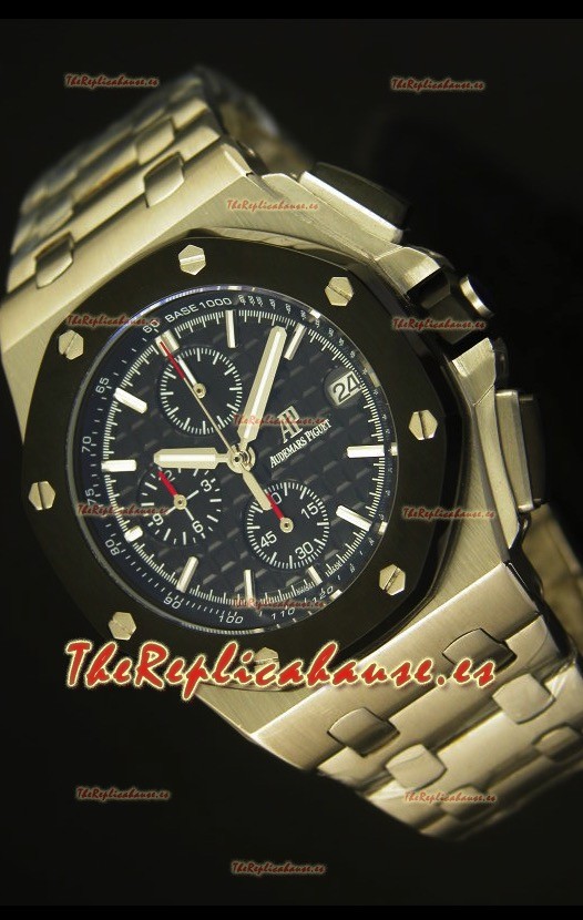 Audemars Piguet Royal Oak Offshore Reloj con Dial Negro - Caja de Acero
