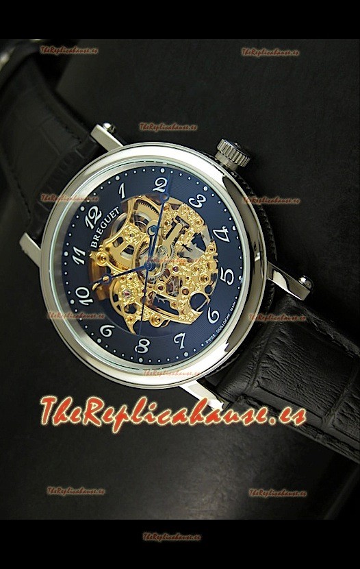 Breguet Classique Japanese Automatic con esfera de esqueletos dorados 