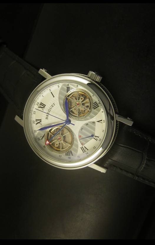 Breguet Dual Tourbillon Reloj con Movimiento Japonés