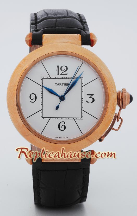 Cartier De Pasha Reloj Réplica - Oro Rosa Reloj