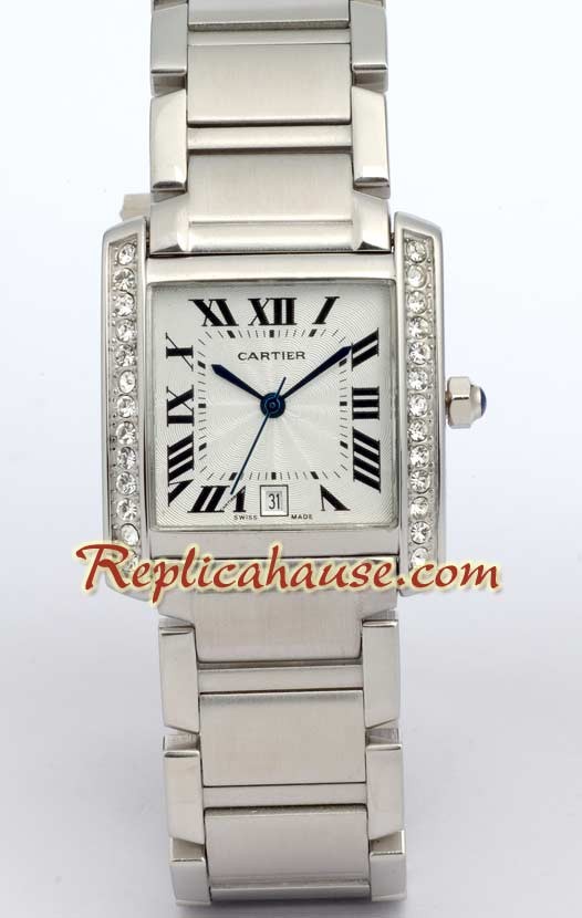 Cartier Tank Francaise Gry Modele Men's