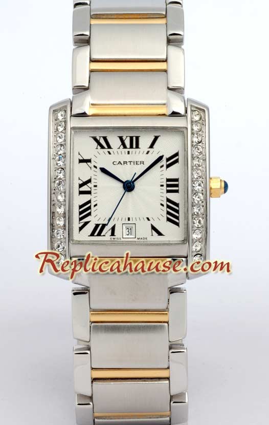 Cartier Tank Francaise Gry Modele Men's
