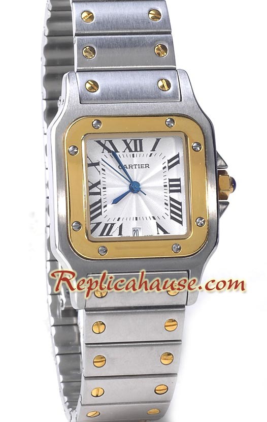 Cartier Réplica Santos Dos Tonos para Hombre
