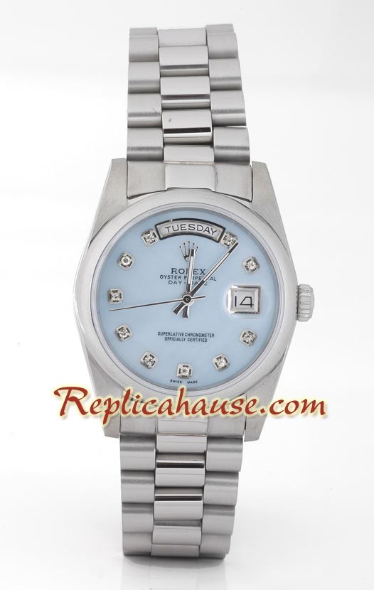 Rolex Réplica Day Date Silver