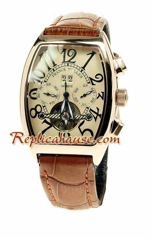 Franck Muller Conquistador Oro Rosa Tourbillon Reloj