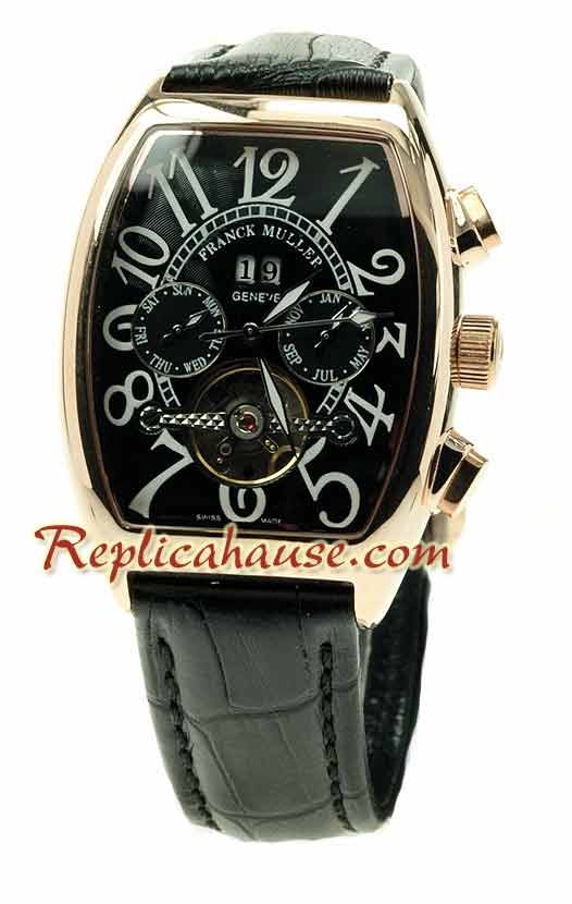 Franck Muller Conquistador Oro Rosa Tourbillon Reloj