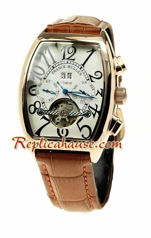 Franck Muller Conquistador Oro Rosa Tourbillon Reloj