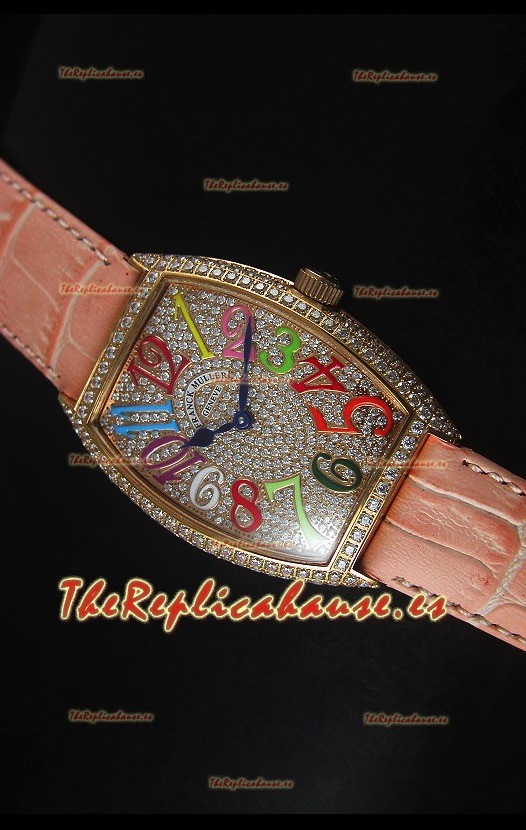 Franck Muller Master of Complications Casablanca Ladies Reloj con Caja en Oro Rosado