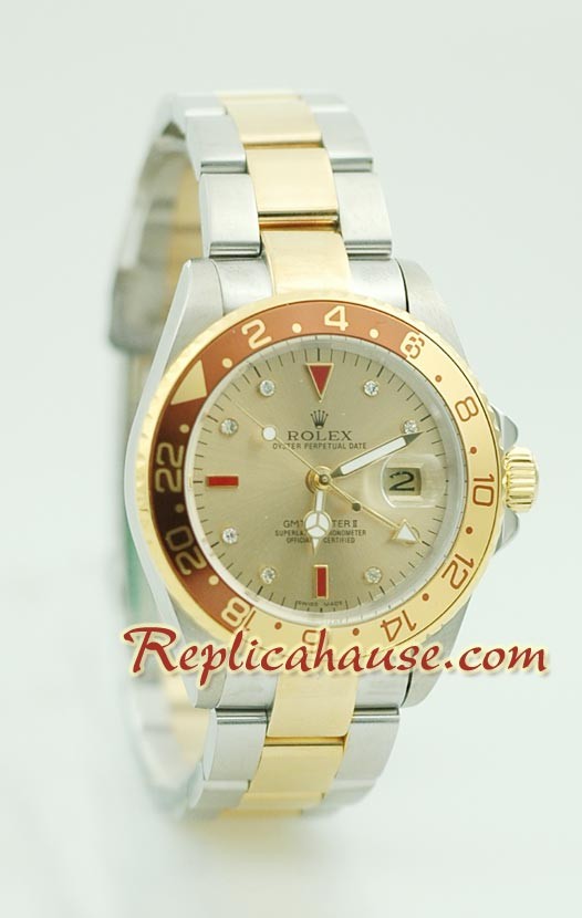 Rolex Réplica GMT Dos Tonos