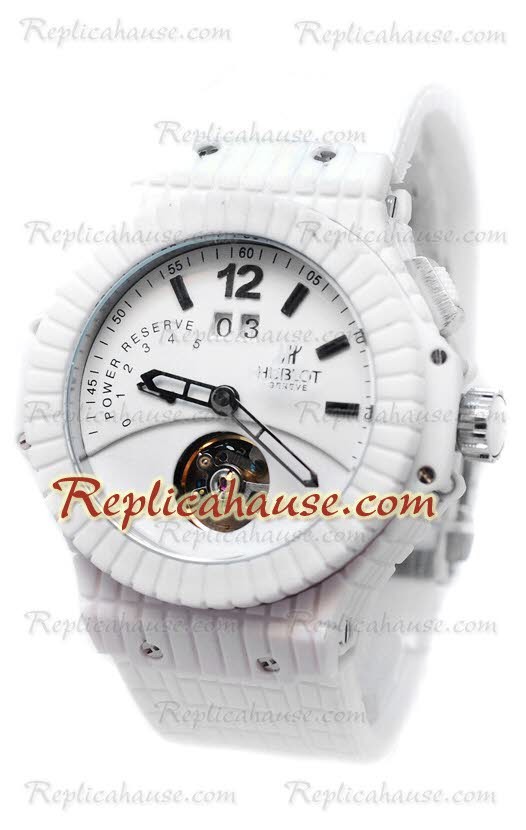 Hublot Big Bang Rubber Mat Tourbillon Bateria de Reserva Reloj