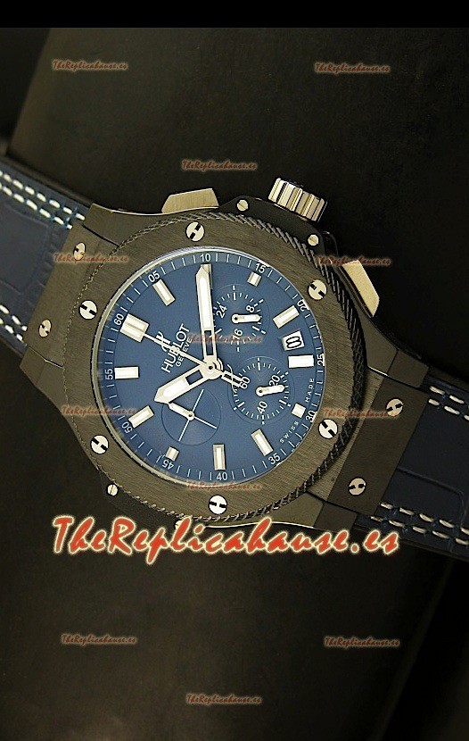 Hublot Big Bang, Reloj en caja de Cerámica Negra, con Movimiento de Cuarzo