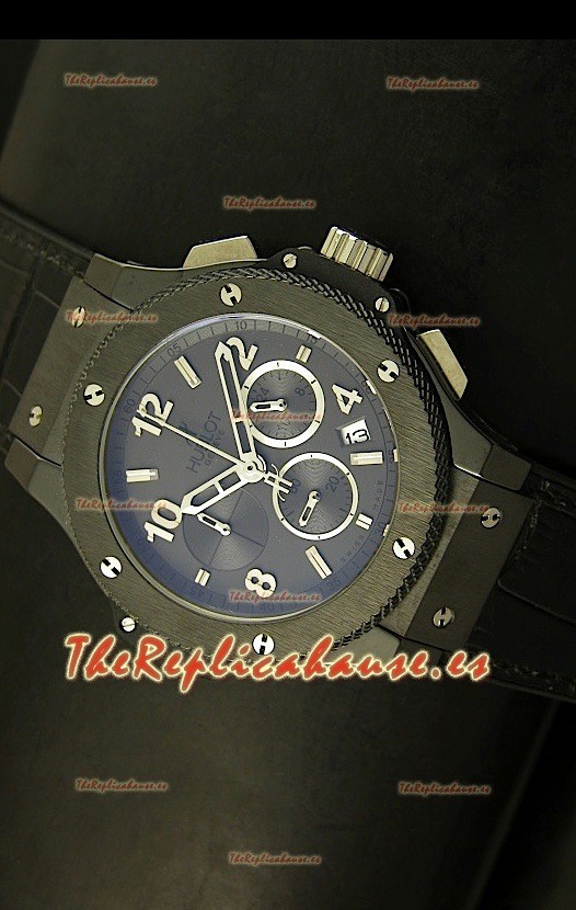Hublot Big Bang Black, Reloj con caja de Cerámica Negra, con Movimiento de Cuarzo