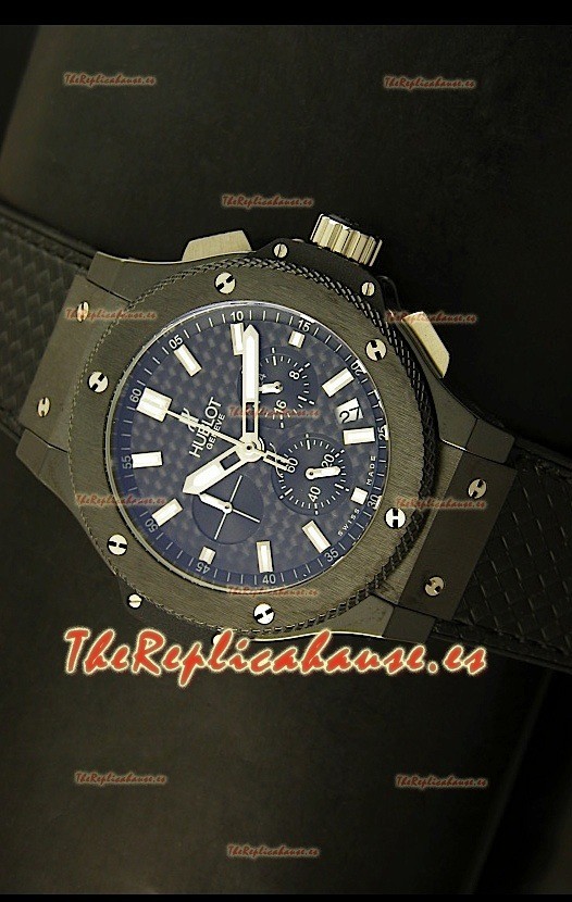 Hublot Big Bang Black, Reloj con caja de Cerámica Negra, con Movimiento de Cuarzo