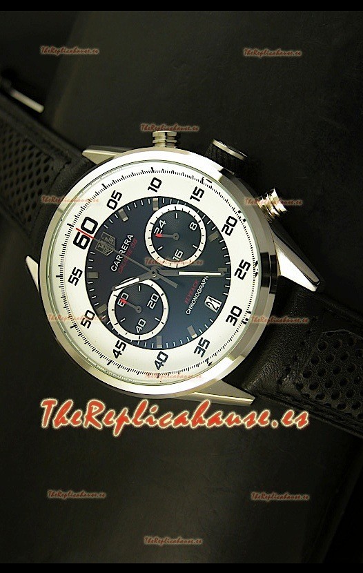 Tag Heuer Carrera Calibre 36 Flyback, Reloj Réplica, Dial Negro - Movimiento de Cuarzo