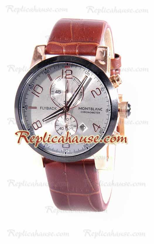 Mont Blanc Classic Flyback Cronógrafo Reloj Réplica