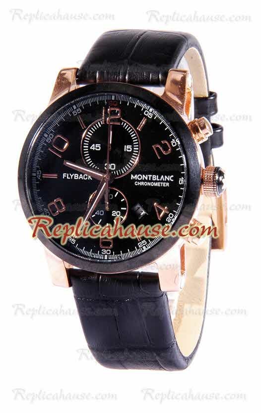 Mont Blanc Classic Flyback Cronógrafo Reloj Réplica