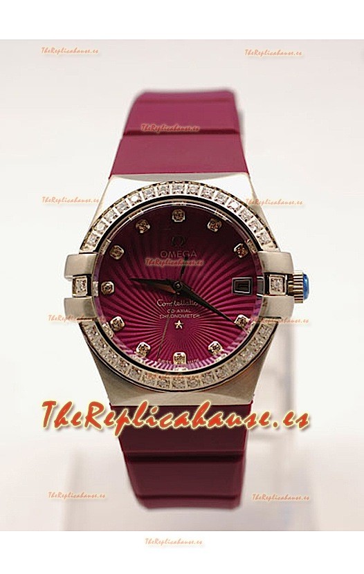 Omega Constellation para damas Réplica – Carcasa de acero - 35 mm.