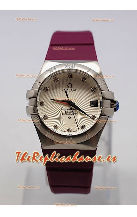 Omega Constellation para damas Réplica – Carcasa de acero - 35 mm.