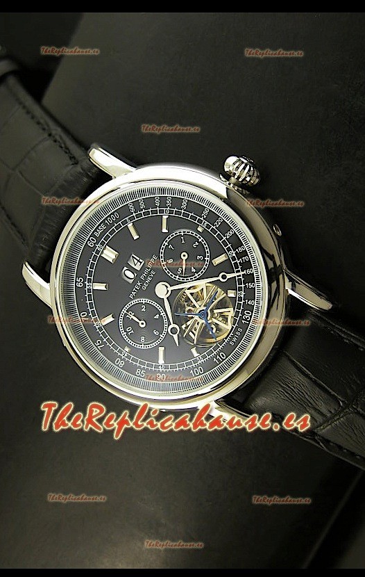 Patek Philippe Complications Tourbillon, Reloj Réplica Japonesa en acero inoxidable