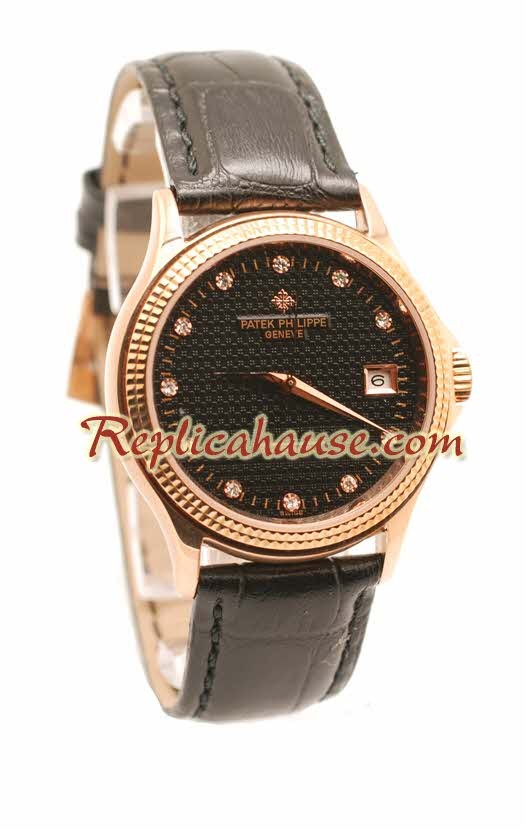 Patek Philippe Geneve Reloj Réplica - Oro Rosa