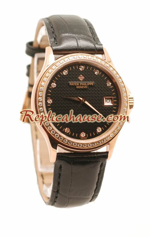 Patek Philippe Geneve Reloj Réplica - Oro Rosa