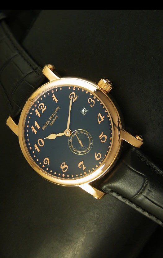 Patek Philippe Calatrava Reloj con Movimiento Japonés en Oro Rosado