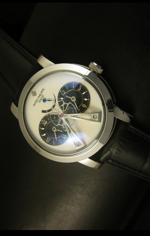 Patek Philippe Sub Dial Dual Reloj con Movimiento Japonés