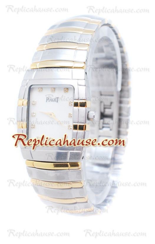 Piaget Tonneau Limelight Dos Tonos Diamonds Reloj