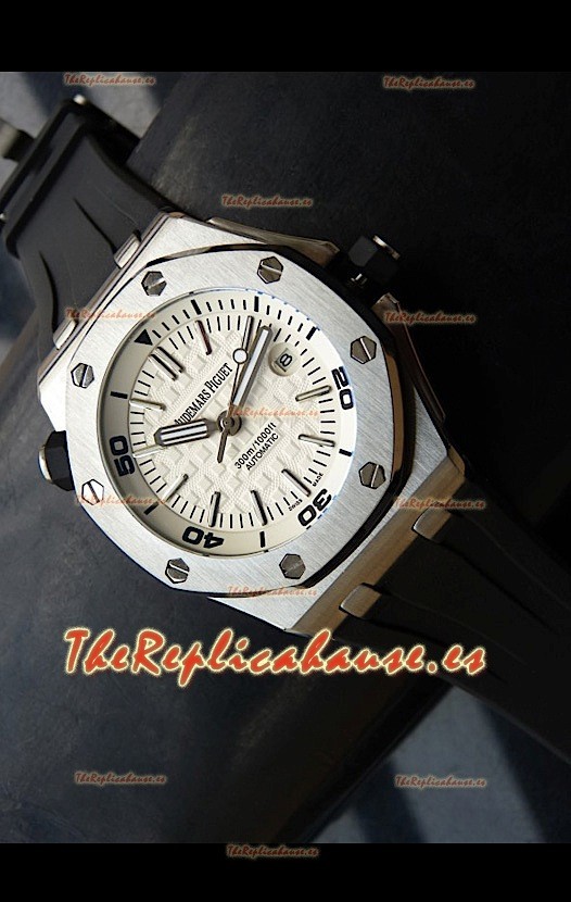Audemars Piguet Scuba Réplica Japonesa Esfera Blanca