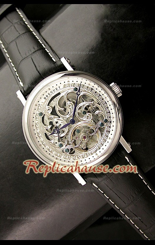 Breguet Skeleton Reproducción Japonesa del Reloj en Acero
