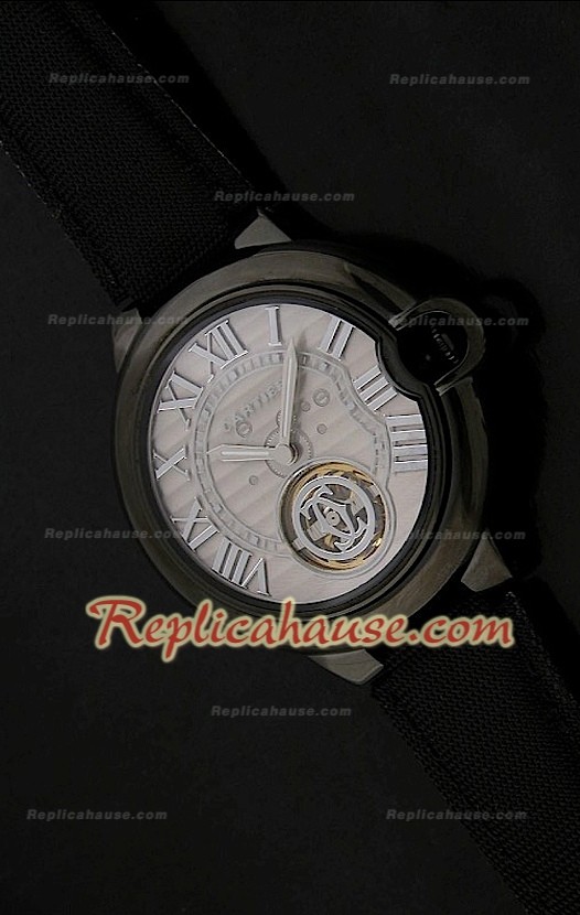 Ballon De Cartier Tourbilon Reloj Japonés en Carcasa de PVD