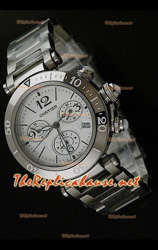 Cartier Pasha Seatimer Réplica Reloj - Carcasa Suiza con Movimiento Japonés