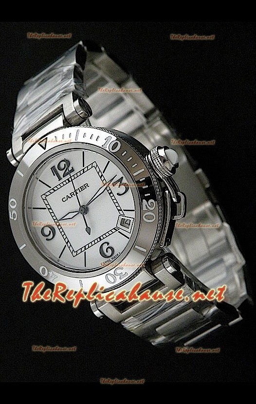 Cartier Pasha Seatimer Reloj Réplica - Carcasa Suiza Movimiento Japonés