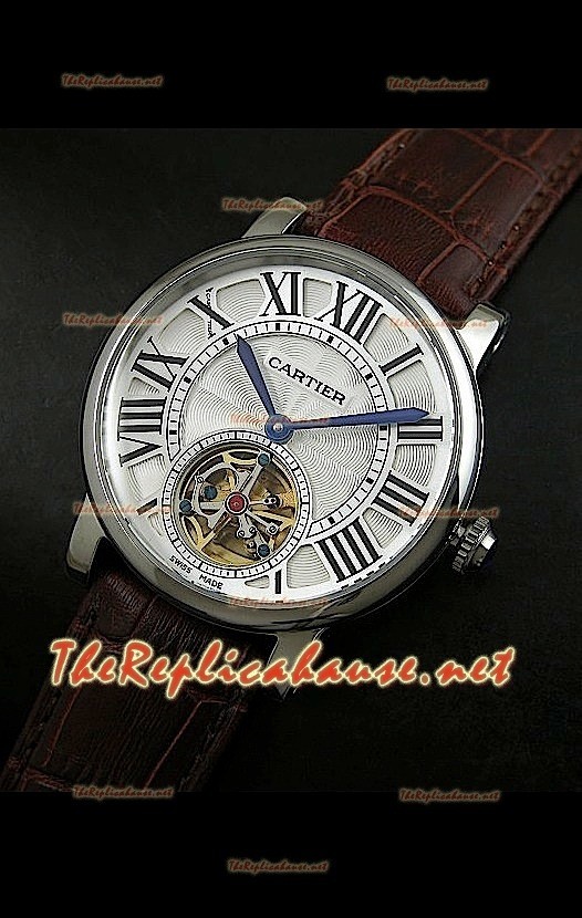 Cartier Calibre turbillón japonés malla marrón