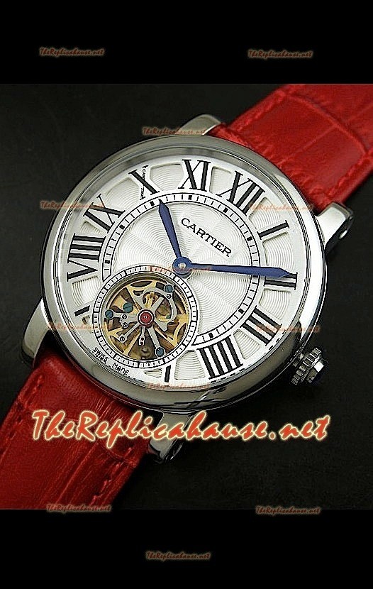 Cartier Calibre turbillón japonés malla roja