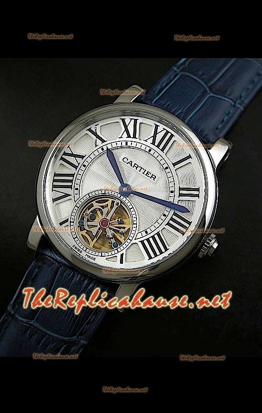 Cartier Calibre turbillón japonés malla azul