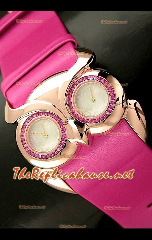 Chopard Animal World Reloj Señoras Búho en Oro Rosa Esfera de color Negro