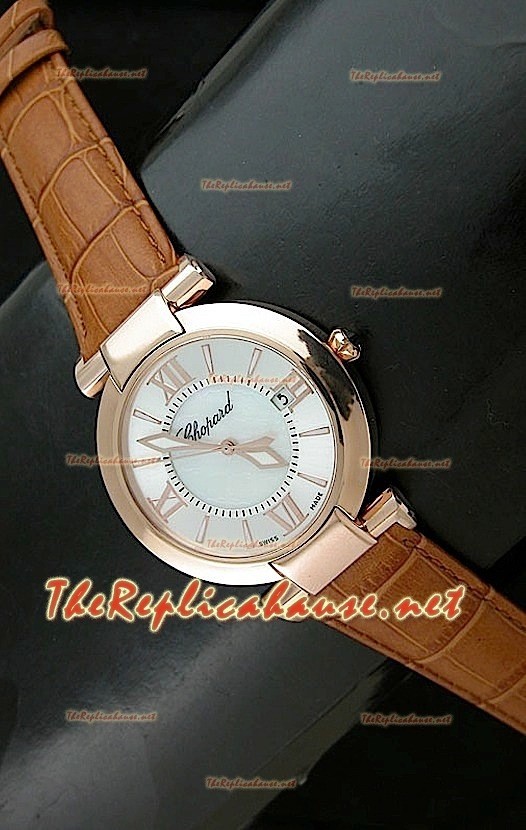 Chopard Ladies Imperiale Swiss Watch en estuche de oro rosado