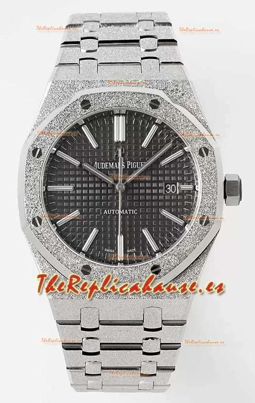 Audemars Piguet Royal Oak 15410BC 41MM Dial Gris Acero 904L Movimiento CALIBRE 3120 Réplica a Espejo 1:1