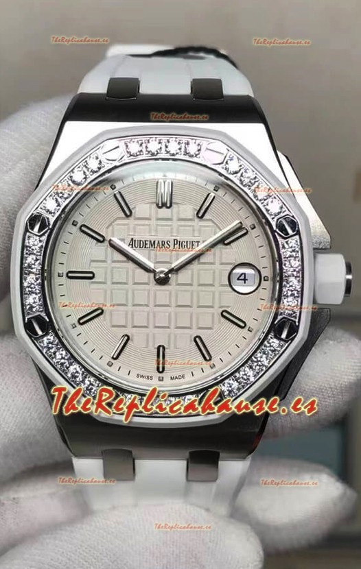 Audemars Piguet Royal Oak Offshore 37MM Cuarzo Suizo Reloj Réplica a Espejo 1:1 Caja en Acero Inoxidable