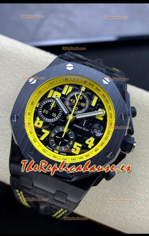 Audemars Piguet Royal Oak Offshore Bumble Bee Dial Negro Cronógrafo Reloj Réplica Espejo 1:1