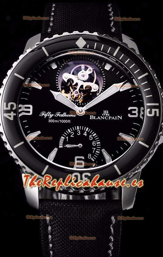 Blancpain Fifty Fathoms Tourbillon 8 Horas Reloj Réplica Suizo a Espejo 1:1