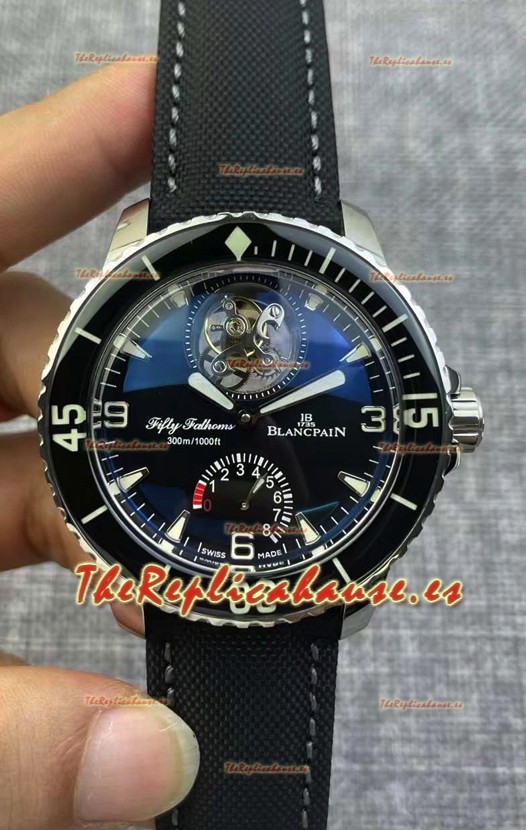 Blancpain Fifty Fathoms Tourbillon 8 Horas Reloj Réplica Suizo a Espejo 1:1
