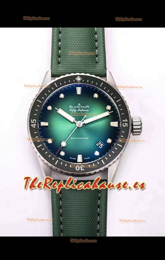 Blancpain Fifty Fathoms Edición BATHYSCAPHE Caja Titanio - Reloj Réplica a Espejo 1:1