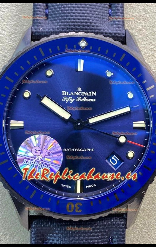 Blancpain Edición Fifty Fathoms Caja TITANIO - Reloj Réplica a Espejo 1:1