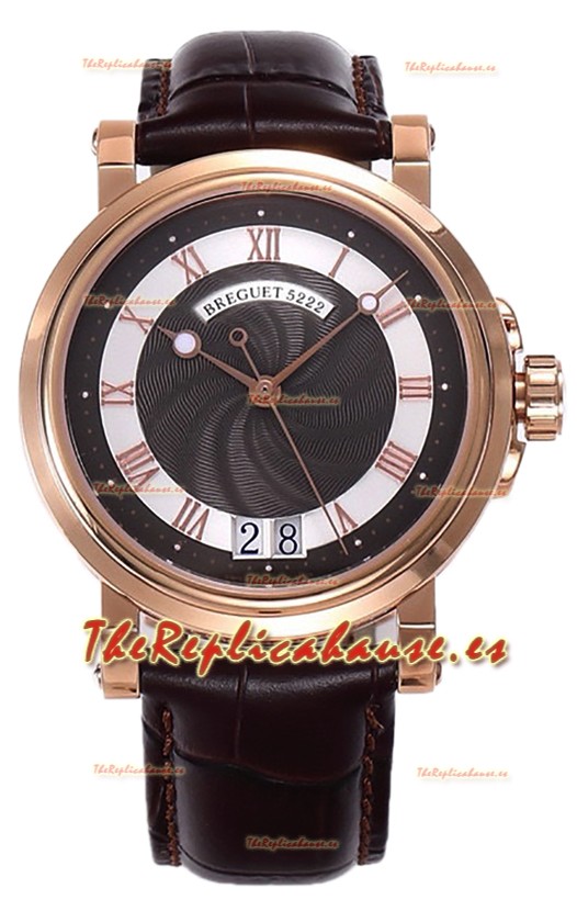 Breguet Marine Automatic Big Date 5817 Reloj Oro Rosado Dial Marrón 