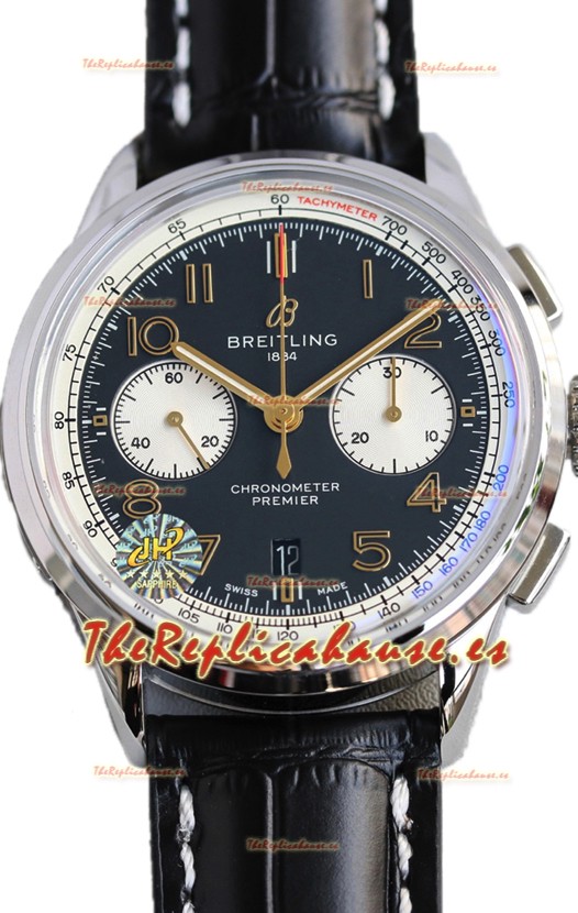 Breitling Premier B01 Chronograph 42 Edition Caja Acero Dial Azul - Reloj Réplica Espejo 1:1